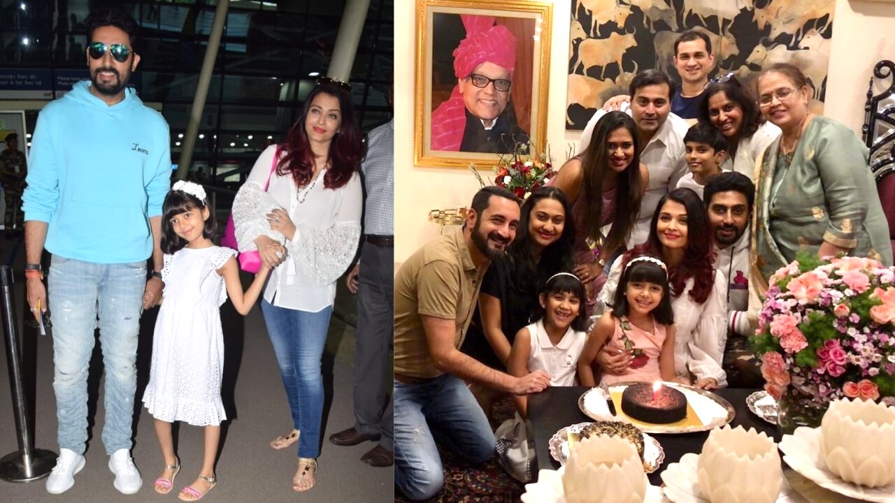 Aishwarya, Abhishek and Aaradhya Bachchan