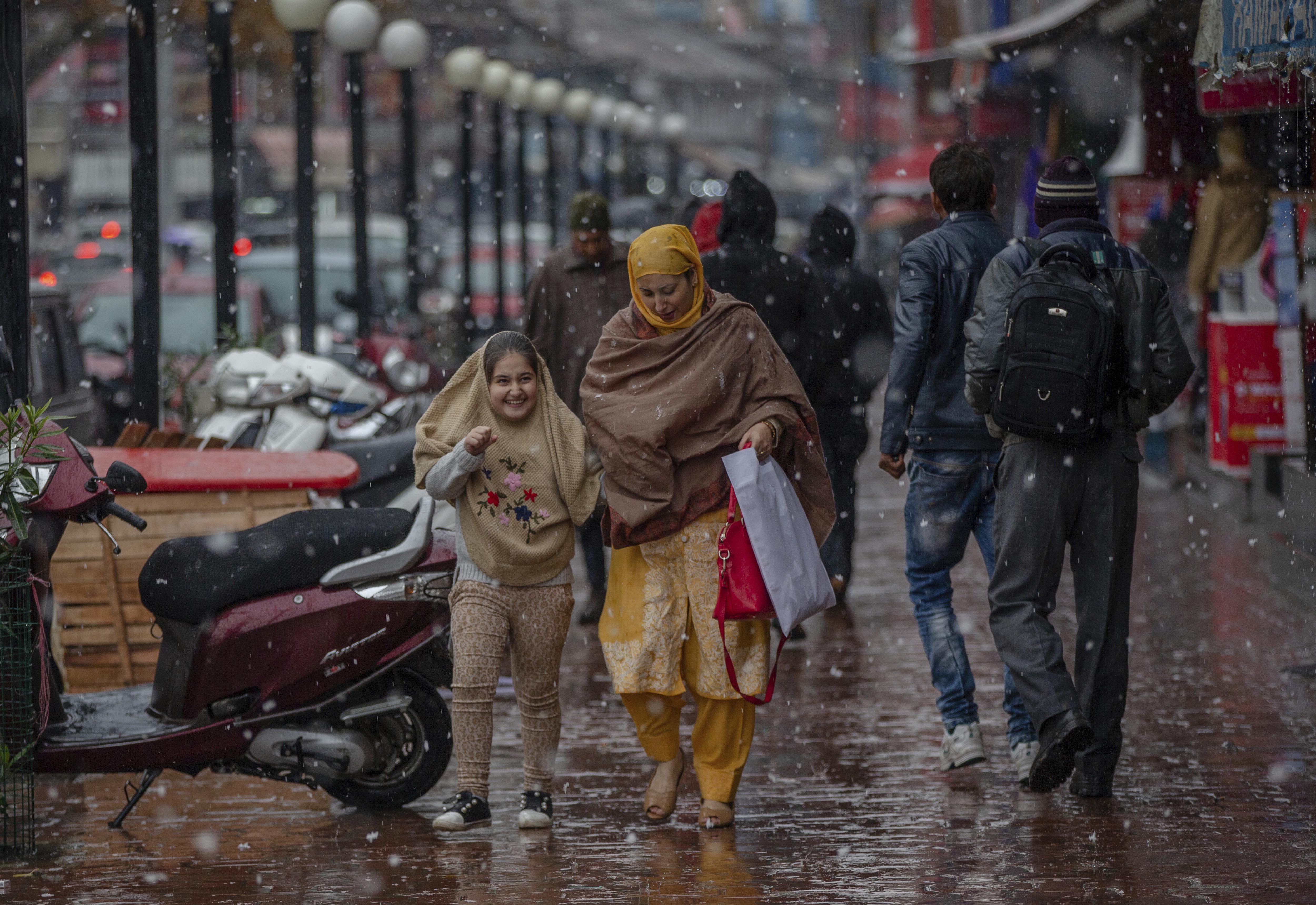 In Pics After a decade, Srinagar receives snowfall in November