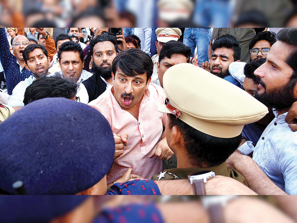 Delhi BJP chief Manoj Tiwari warns police of action