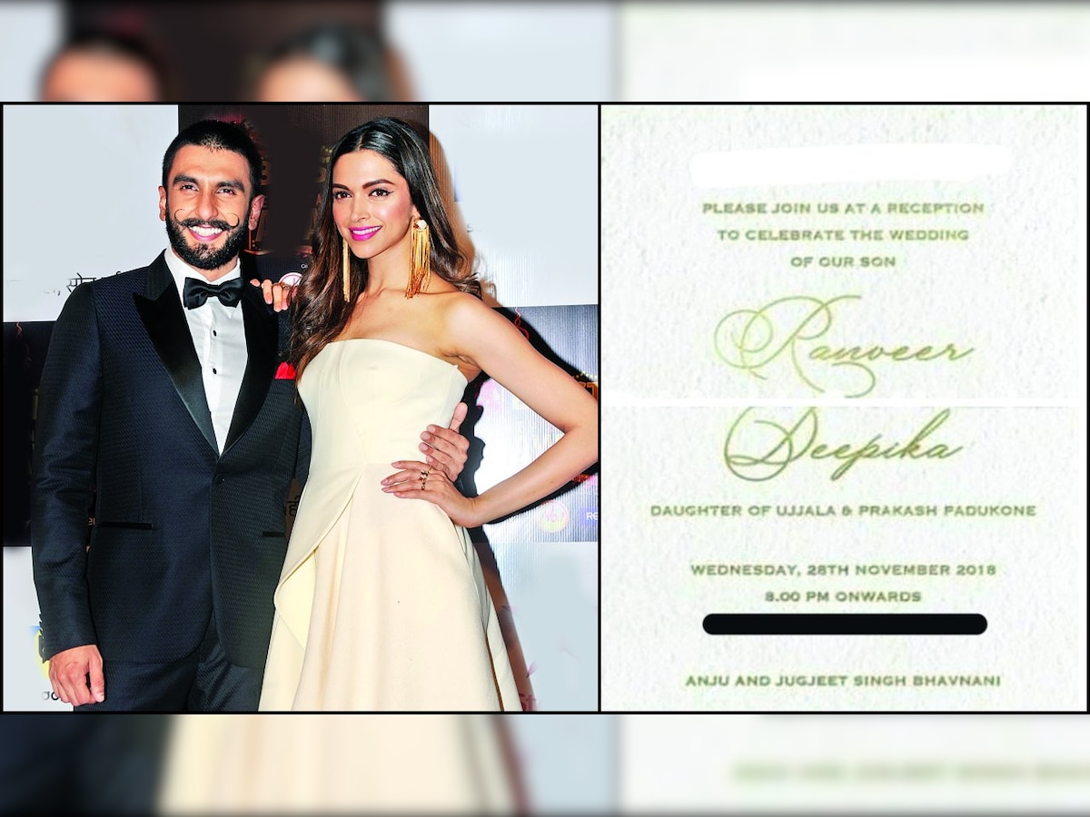 Revealed! Here's what Deepika Padukone and Ranveer Singh will wear on their wedding day