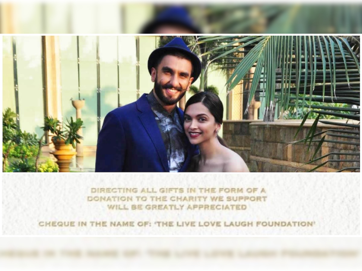 Deepika Padukone-Ranveer Singh to ban phones at wedding, would appreciate gifts in form of donation to their charity