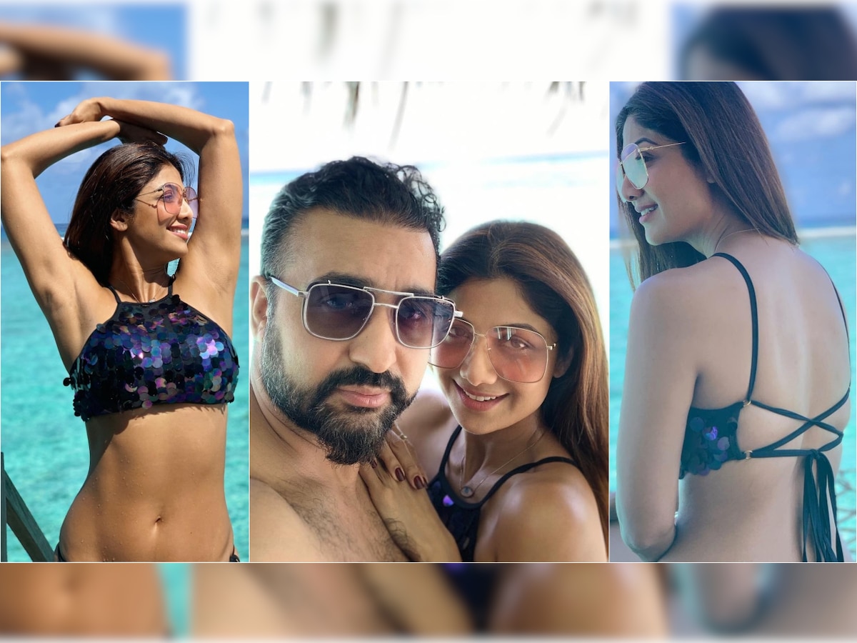 Pics: Shilpa Shetty flaunts her sexy bikini bod as she celebrates her 9th  wedding anniversary with hubby in Maldives