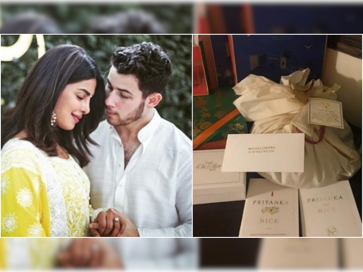 Pics and Videos: What's inside the wedding goodies given by Priyanka Chopra and Nick Jonas to welcome their guests