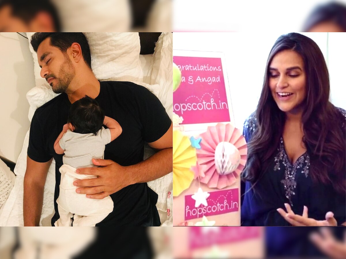 Neha Dhupia left daughter Mehr with hubby Angad Bedi for a while and here's what happened next..