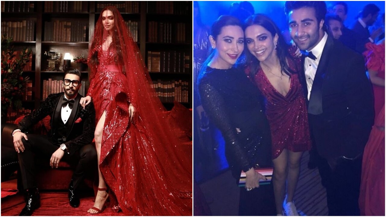 Deepika Padukone and Ranveer Singh Won Our Hearts With Their Ravishing  Appearance At Priyanka Nick's Reception - HungryBoo | Fashion dresses,  Indian wedding dress, Indian outfits