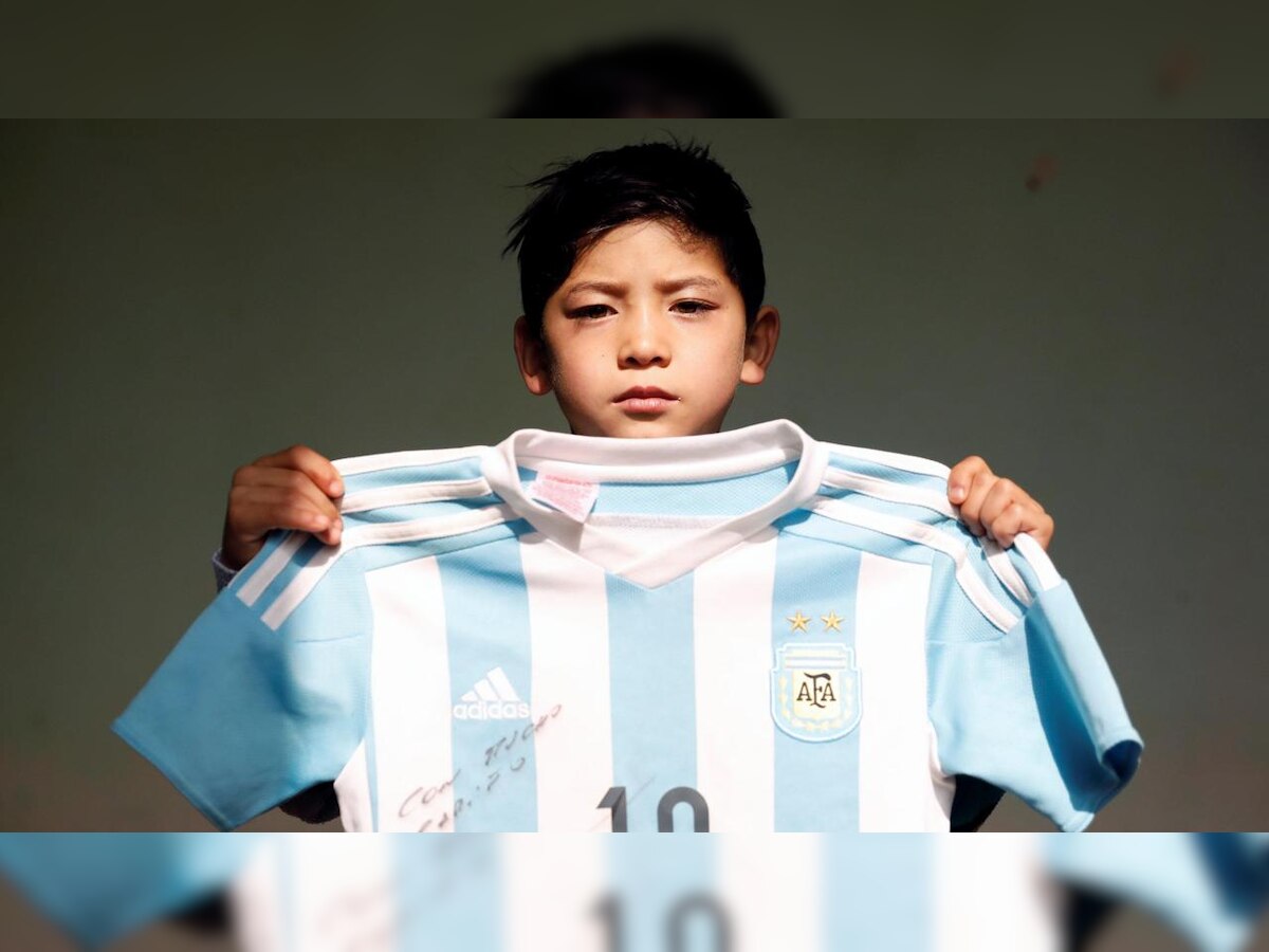 Afghan's Messi super fan forced to flee home after Taliban attack