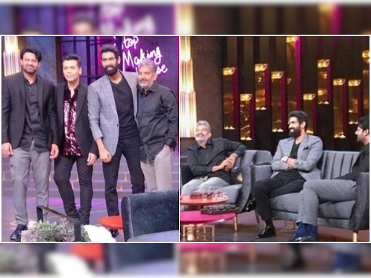 First-ever! 'Baahubali' trio- Rana Daggubati, Prabhas, SS Rajamouli to appear on 'Koffee With Karan 6', see pics