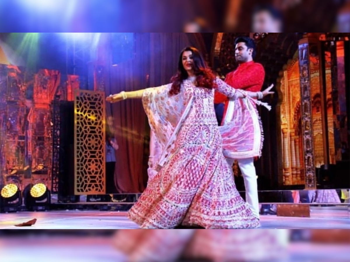 Viral Video: Abhishek - Aishwarya Rai Bachchan recreate 'Guru' moments at Isha Ambani - Anand Piramal sangeet