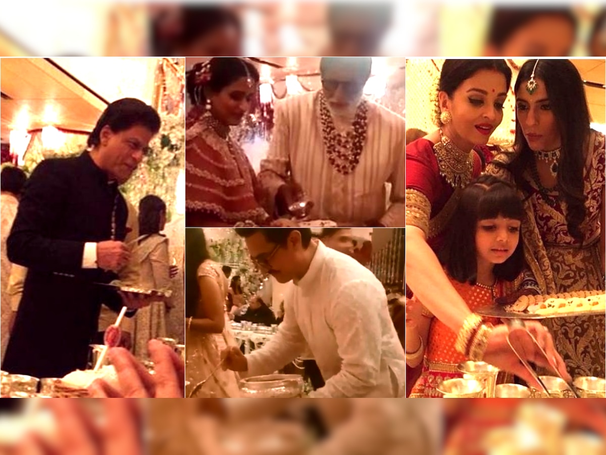 Video: When 'Ladkiwale' Aamir, Shah Rukh Khan, Amitabh, Aishwarya Rai Bachchan served Dhoklas at Isha Ambani wedding