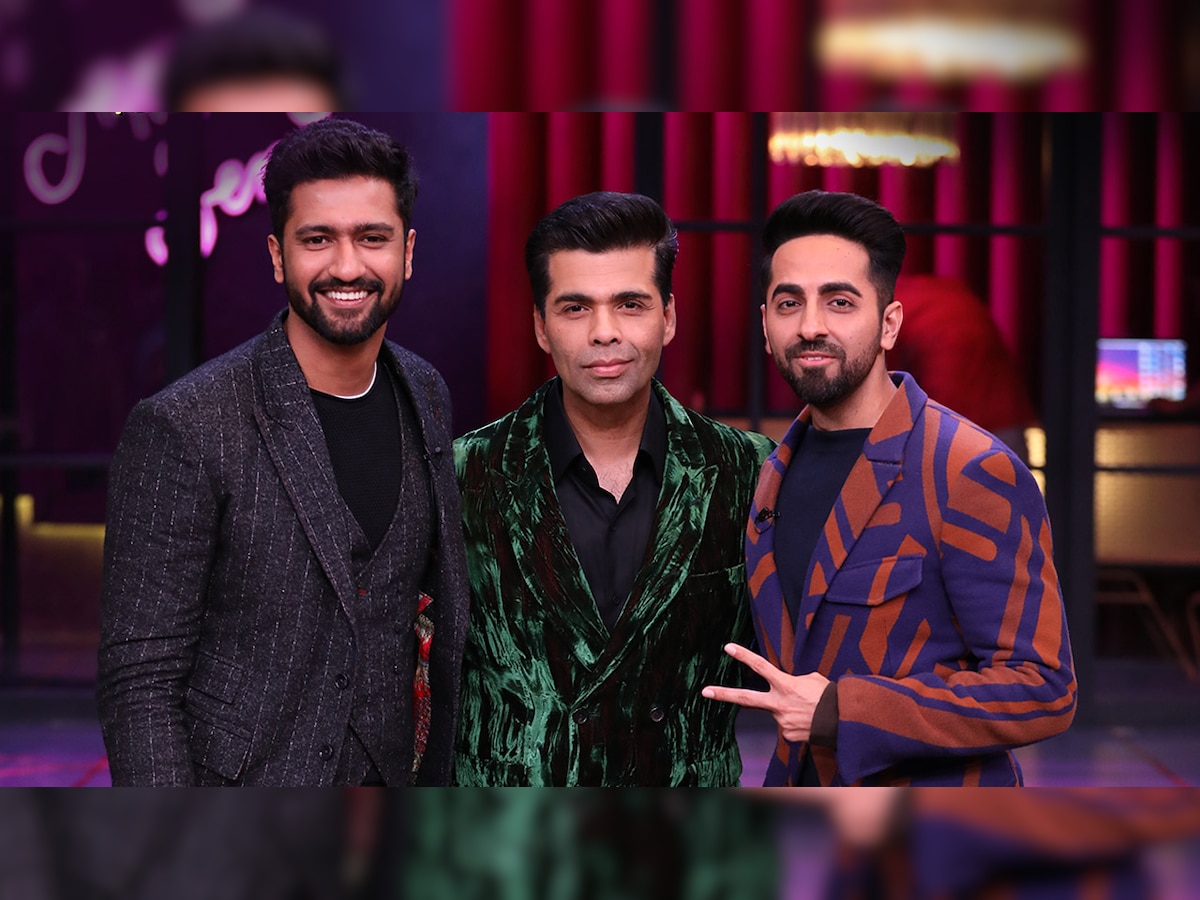 Koffee With Karan: Vicky Kaushal and Ayushmann Khurrana joke about Karan Johar's 'real' name