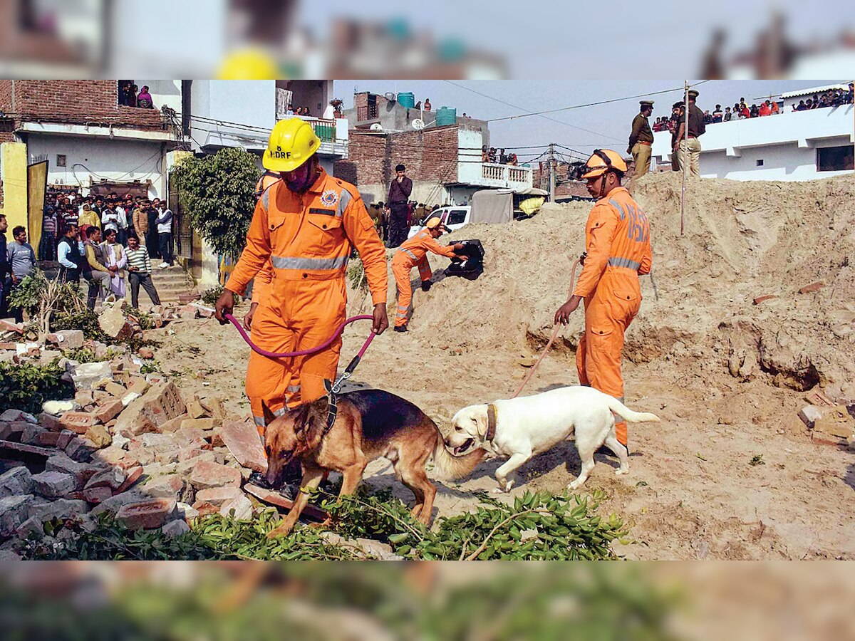 Two kids die after school wall collapses in Noida's Sector 101