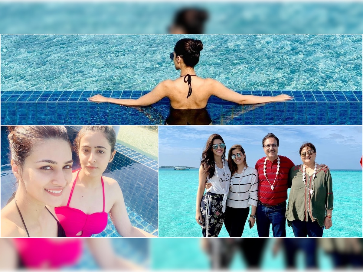 PHOTOS: Kriti Sanon is having a gala time on her Maldives vacay with sister Nupur Sanon and family!