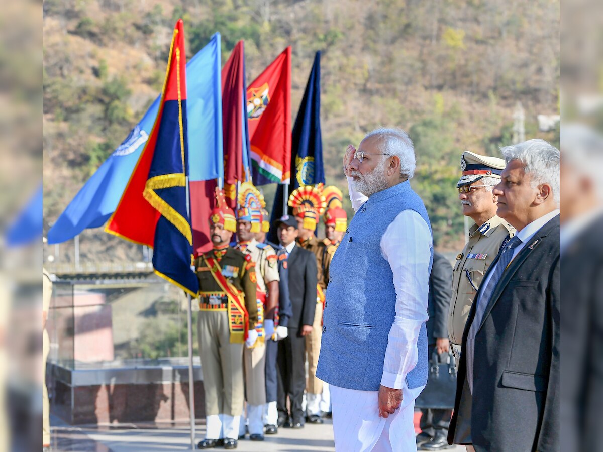 Gujarat: PM Modi addressed security, policing issues with police officers at DGP and IGP conference 