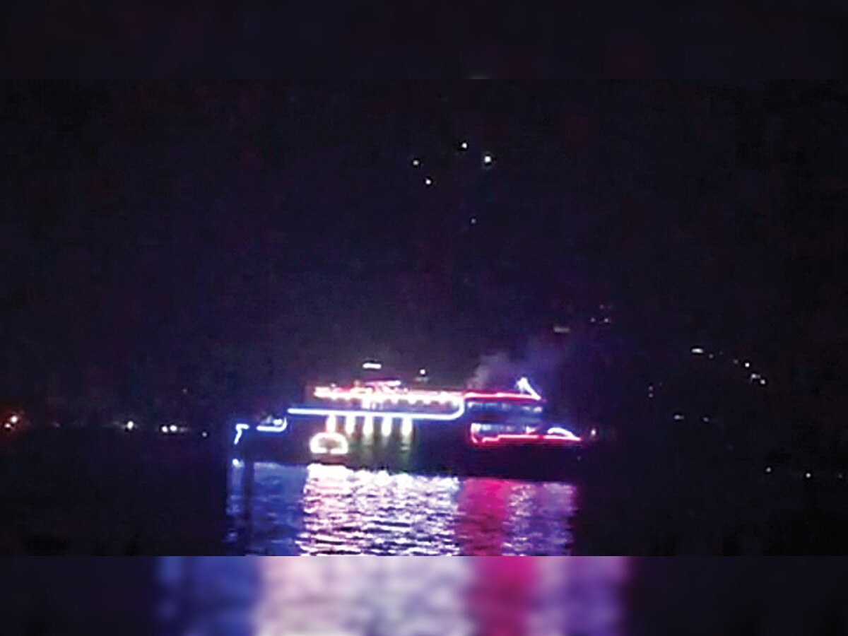 2 held for fireworks show on floatel; Maharashtra Maritime Board to probe