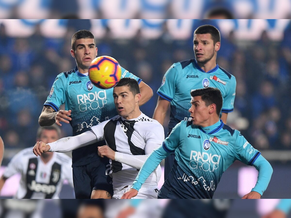 Serie A: Substitute Ronaldo saves 10-man Juve's unbeaten record, watch his header here
