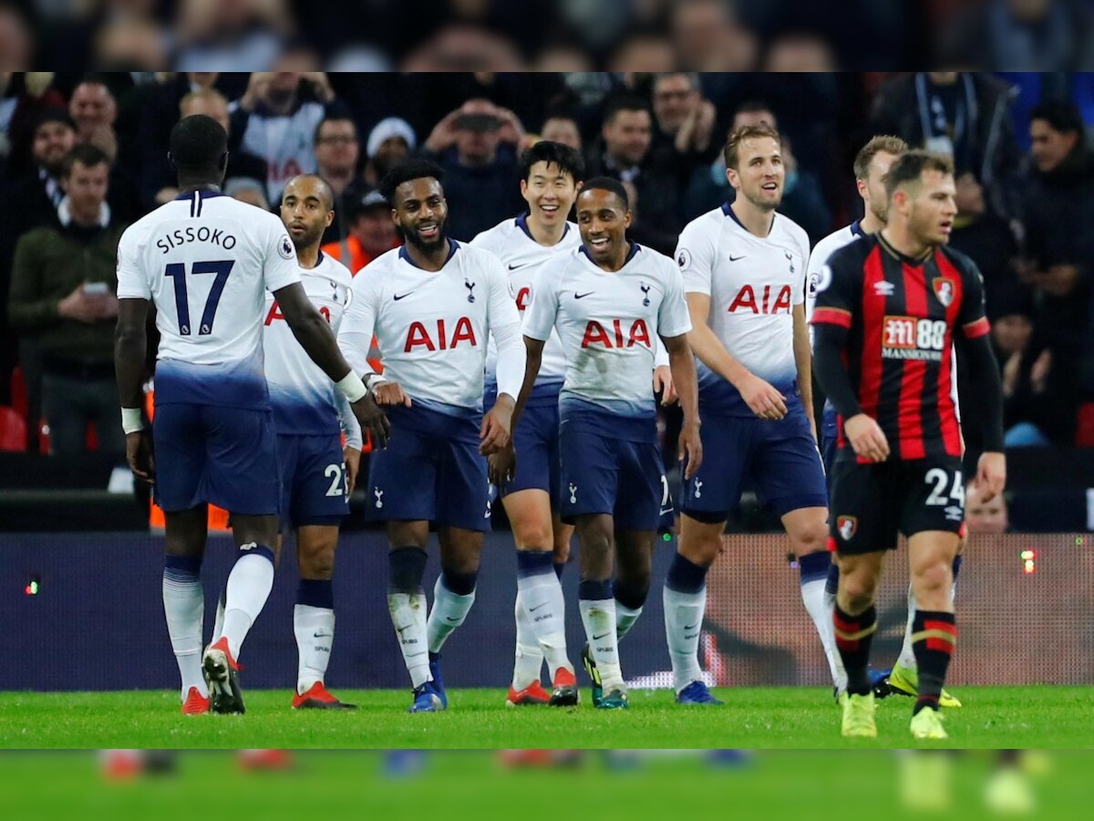 Premier League: Super Spurs rout Bournemouth 5-0 to move up to second on table, Man City drop to third