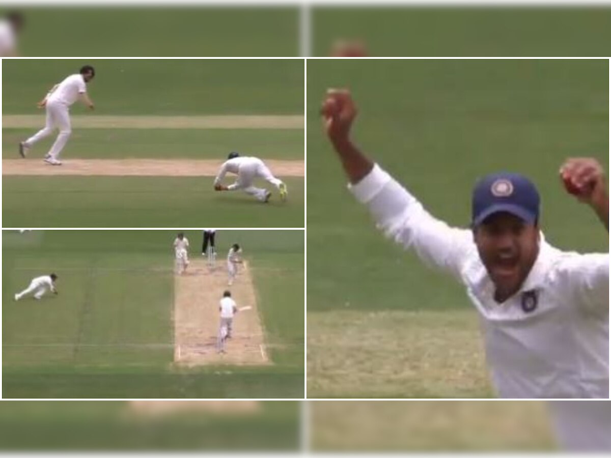 Watch: 'Flying' Mayank Agarwal takes brilliant catch to dismiss Aaron Finch on day 3 in Melbourne Test