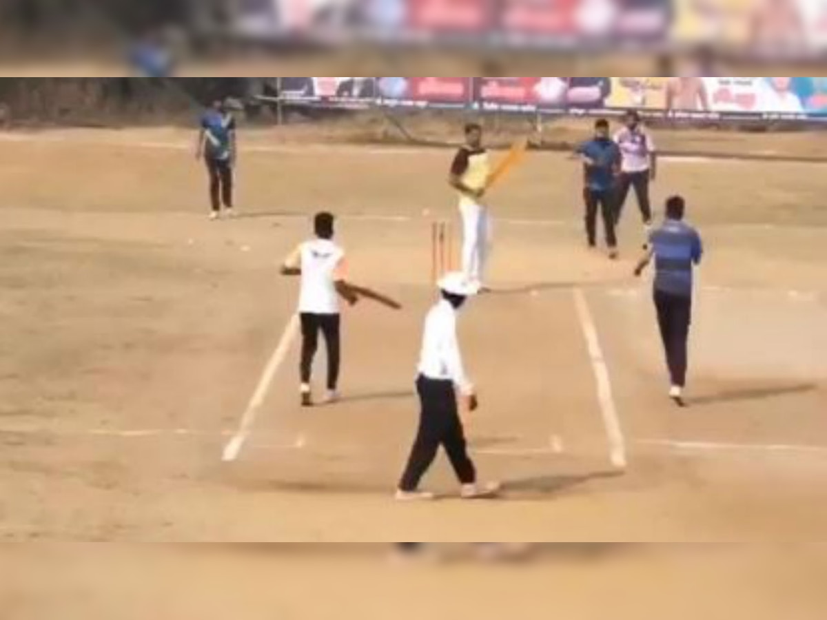 Watch: 6 runs needed off last ball, Team wins with 1 ball to spare- but there was no 'No Ball'