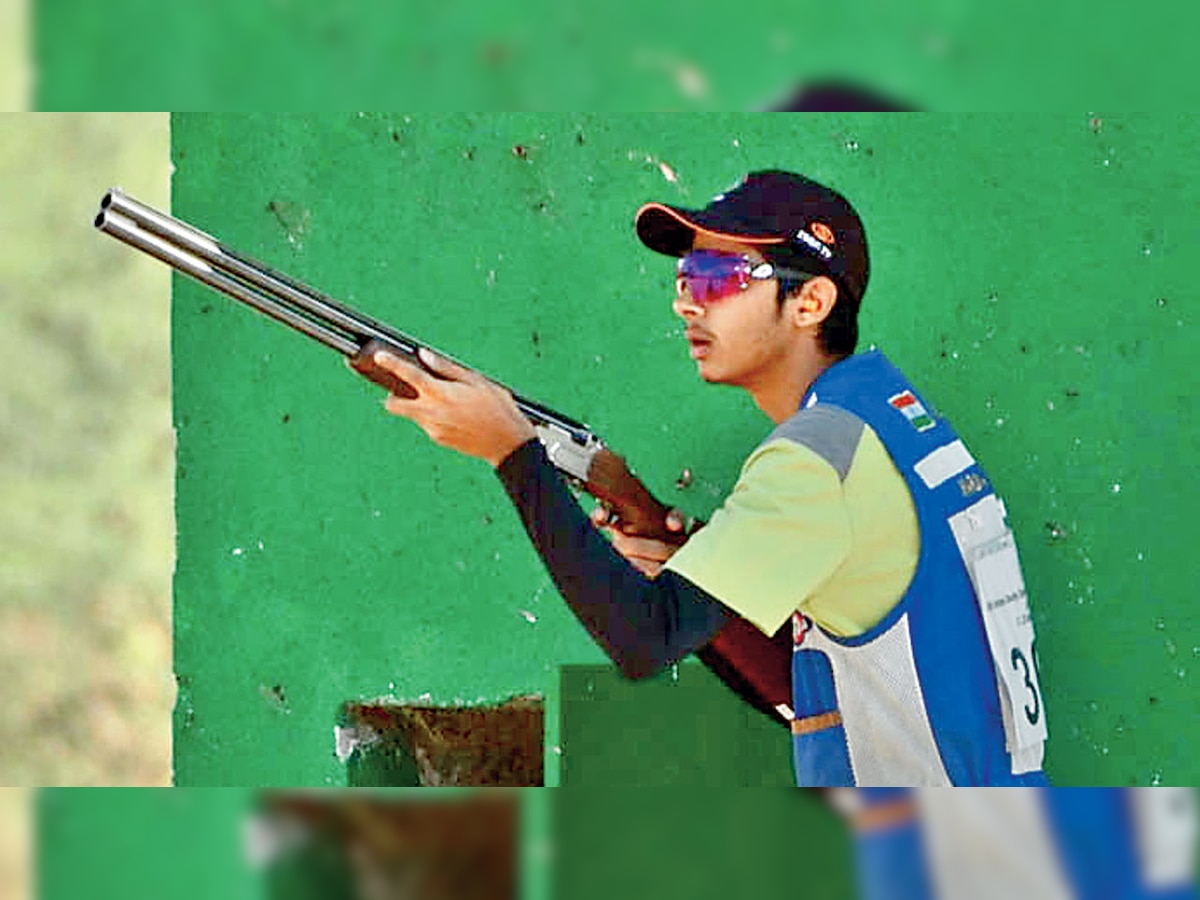 Rajasthan shooter Anantjeet Singh Naruka hits a bulls eye