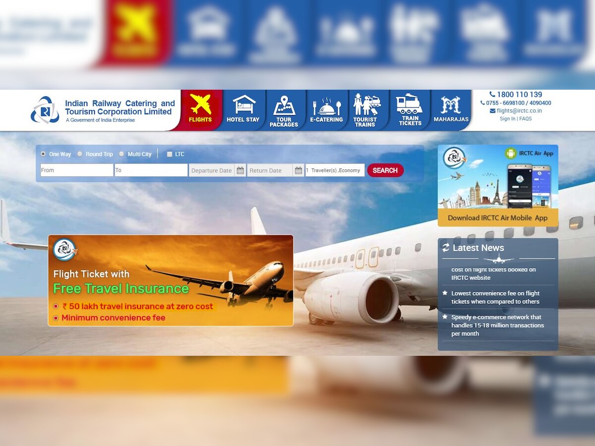 Booking Flight Tickets? Now book your air travel with IRCTC at discounted rates, great offers; Check details