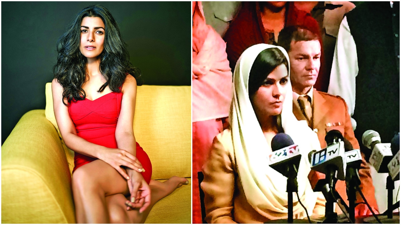 Nimrat Kaur (L) and The actress in a still from Homeland