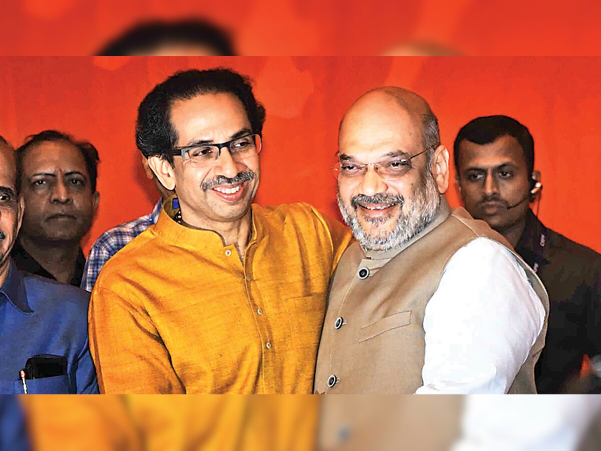 Maha gathbandhan: BJP, Shiv Sena hug & patch up before polls