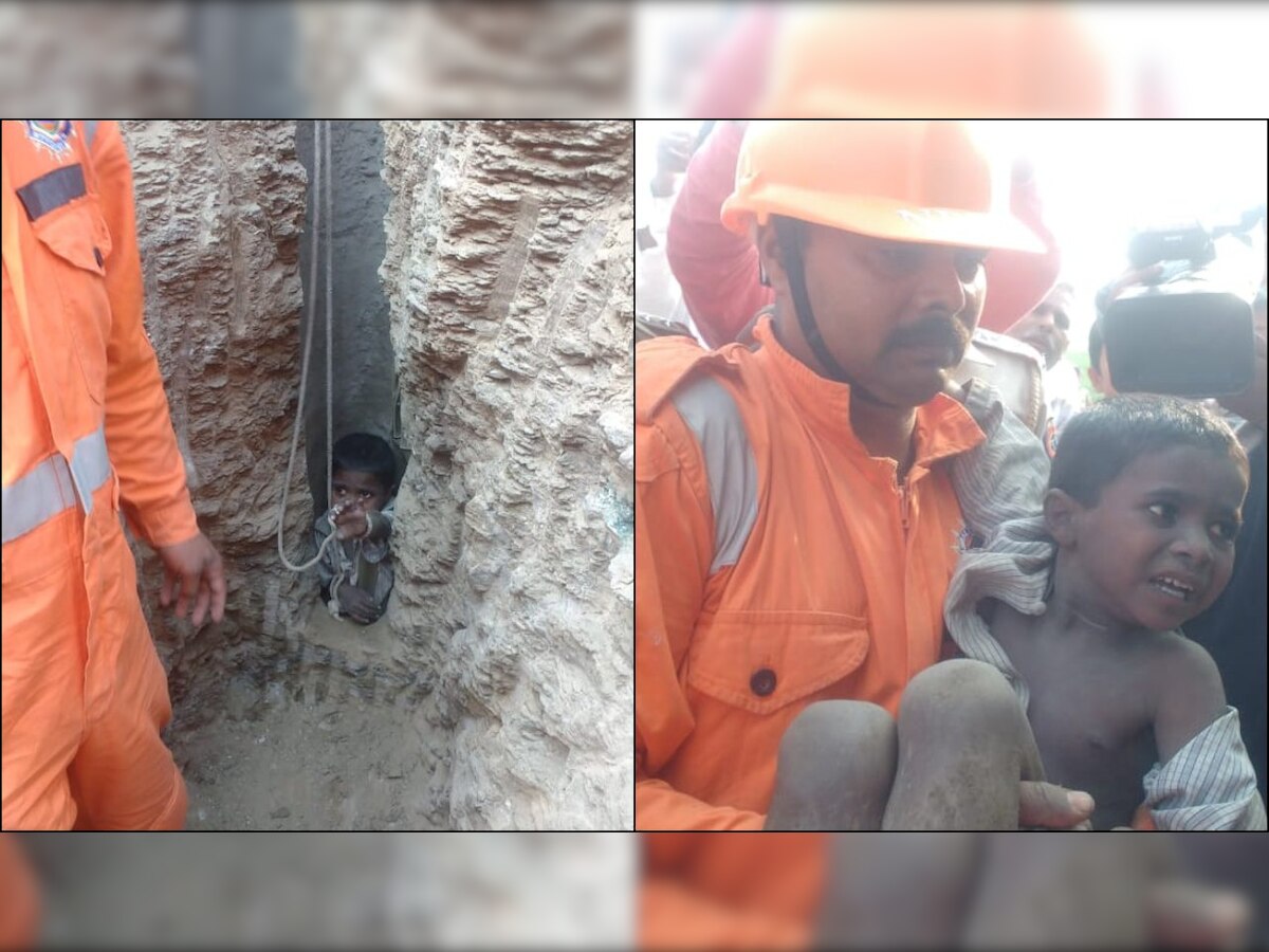 Six-year-old fallen into 200ft borewell rescued after 16 hours