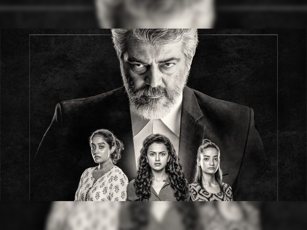 First Look poster: Thala Ajith's 'Pink' remake in Tamil titled 'Nerkonda Paarvai'