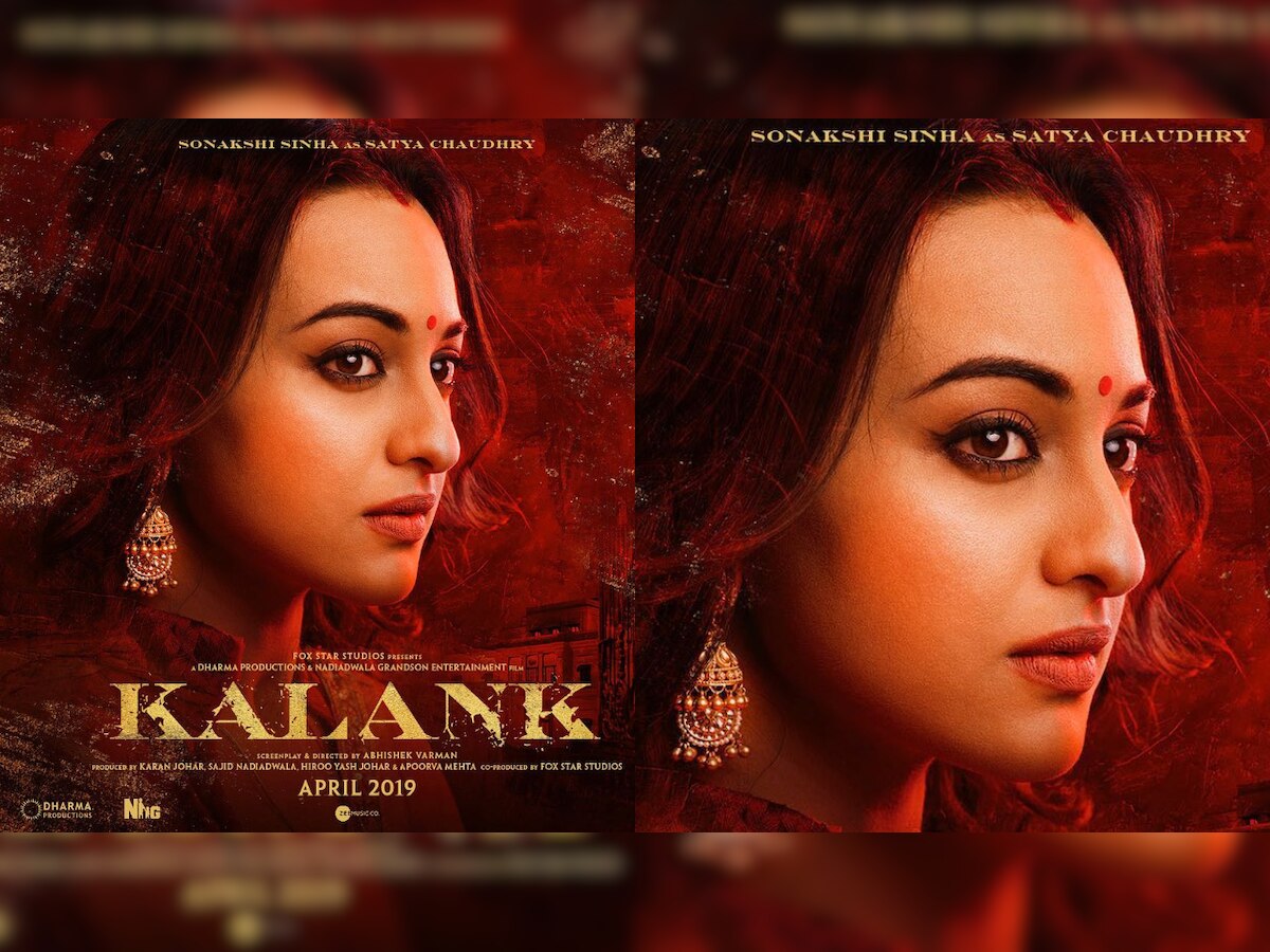 Women of 'Kalank': An elegant Sonakshi Sinha aka Satya Chaudhry's eyes are filled with love in her first look