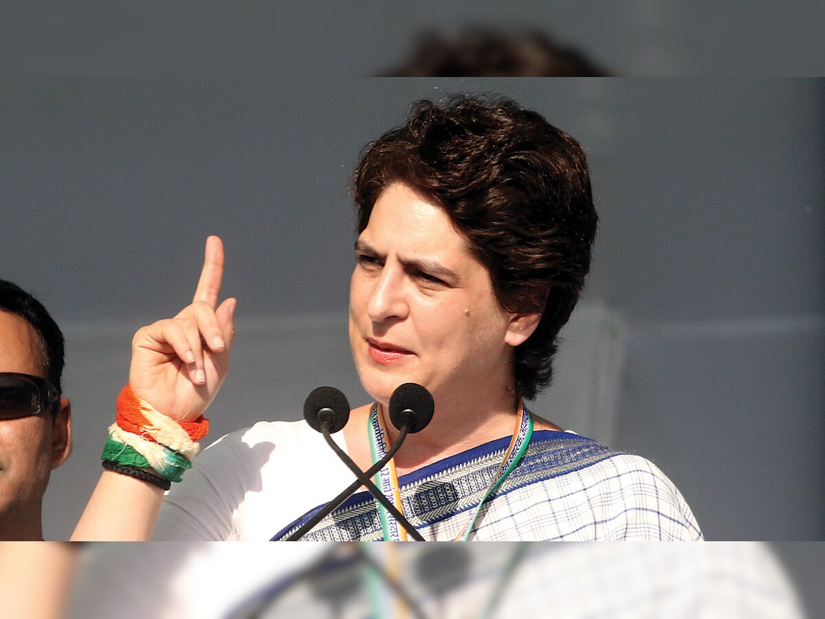 Upcoming polls another fight for freedom: Priyanka Gandhi at rally