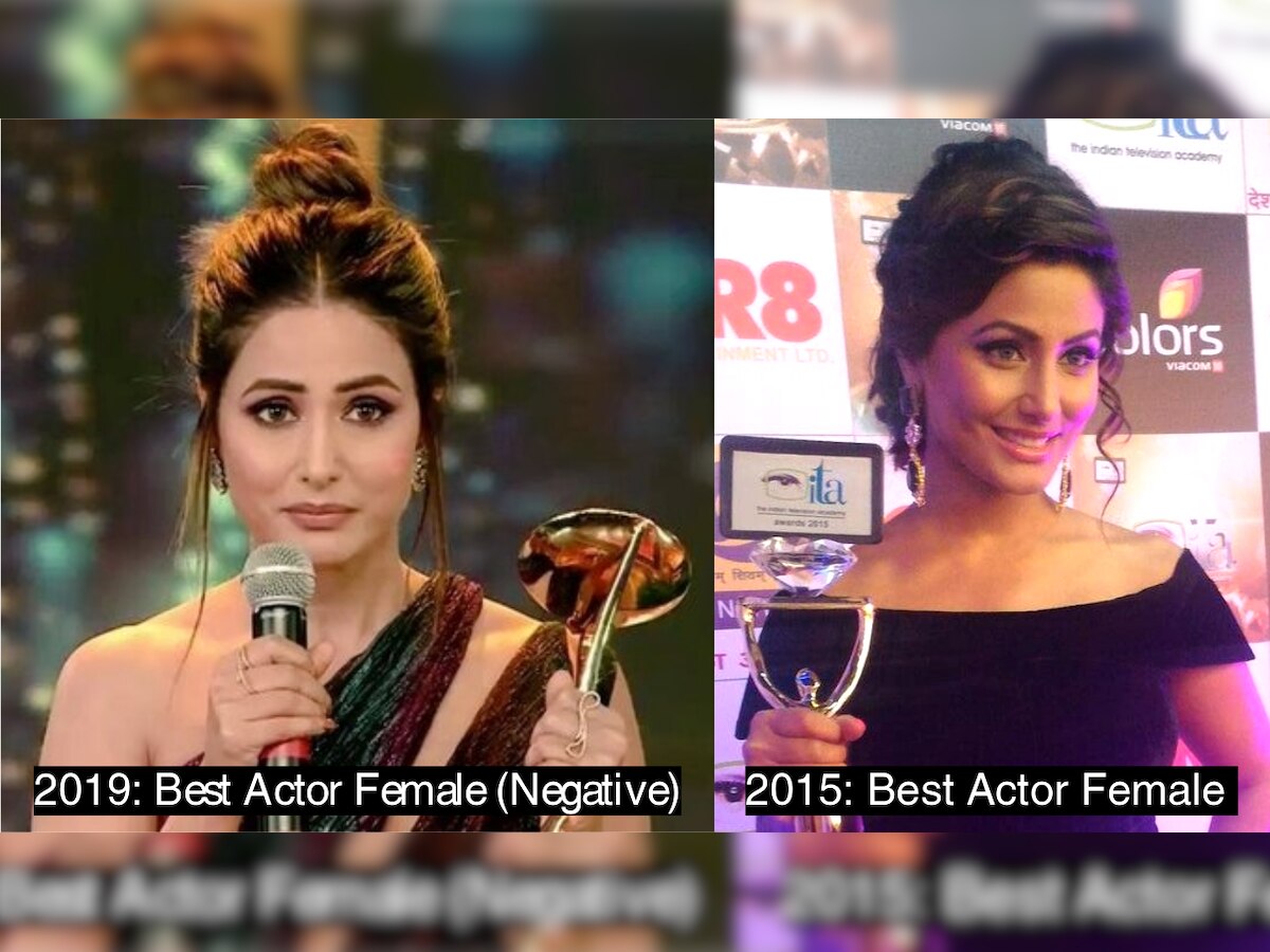 Hina Khan bags Best Actor award in negative role for Komolika at ZEE5 Indian Telly Awards 2019- Watch her winning speech