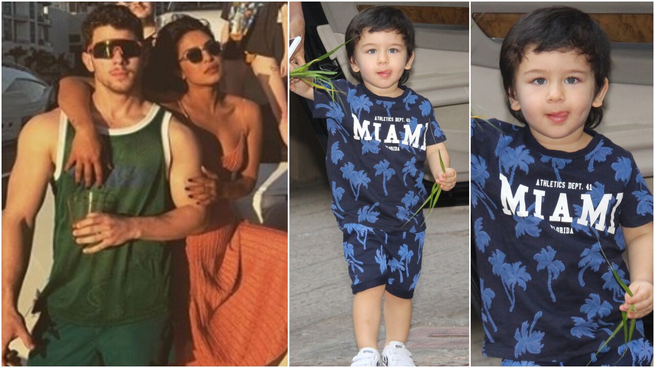 Photos Not Just Priyanka Chopra Nick Jonas Little Taimur Ali Khan Too Has Miami On His Mind