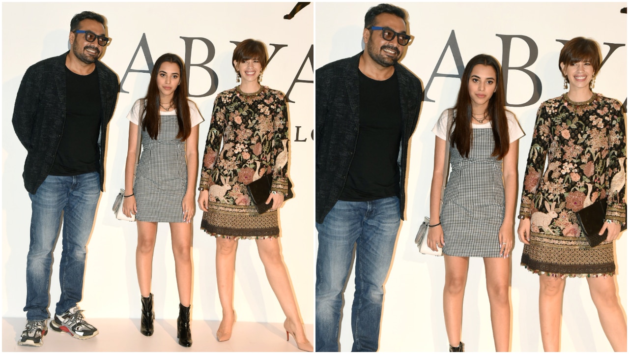 Anurag Kashyap and Kalki Koechlin with his daughter ...