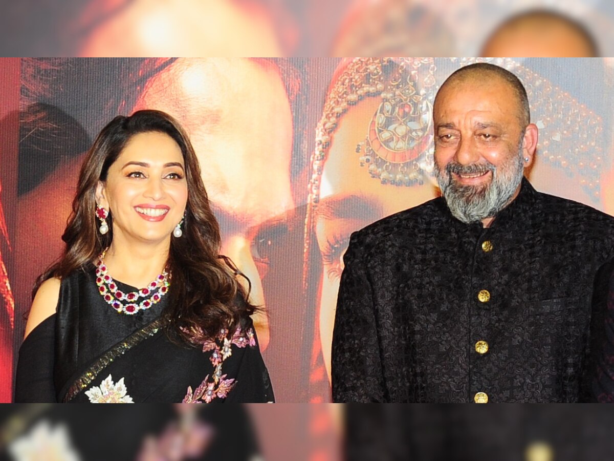 Did you know Sanjay Dutt's twins met Madhuri Dixit on the sets of 'Kalank'?