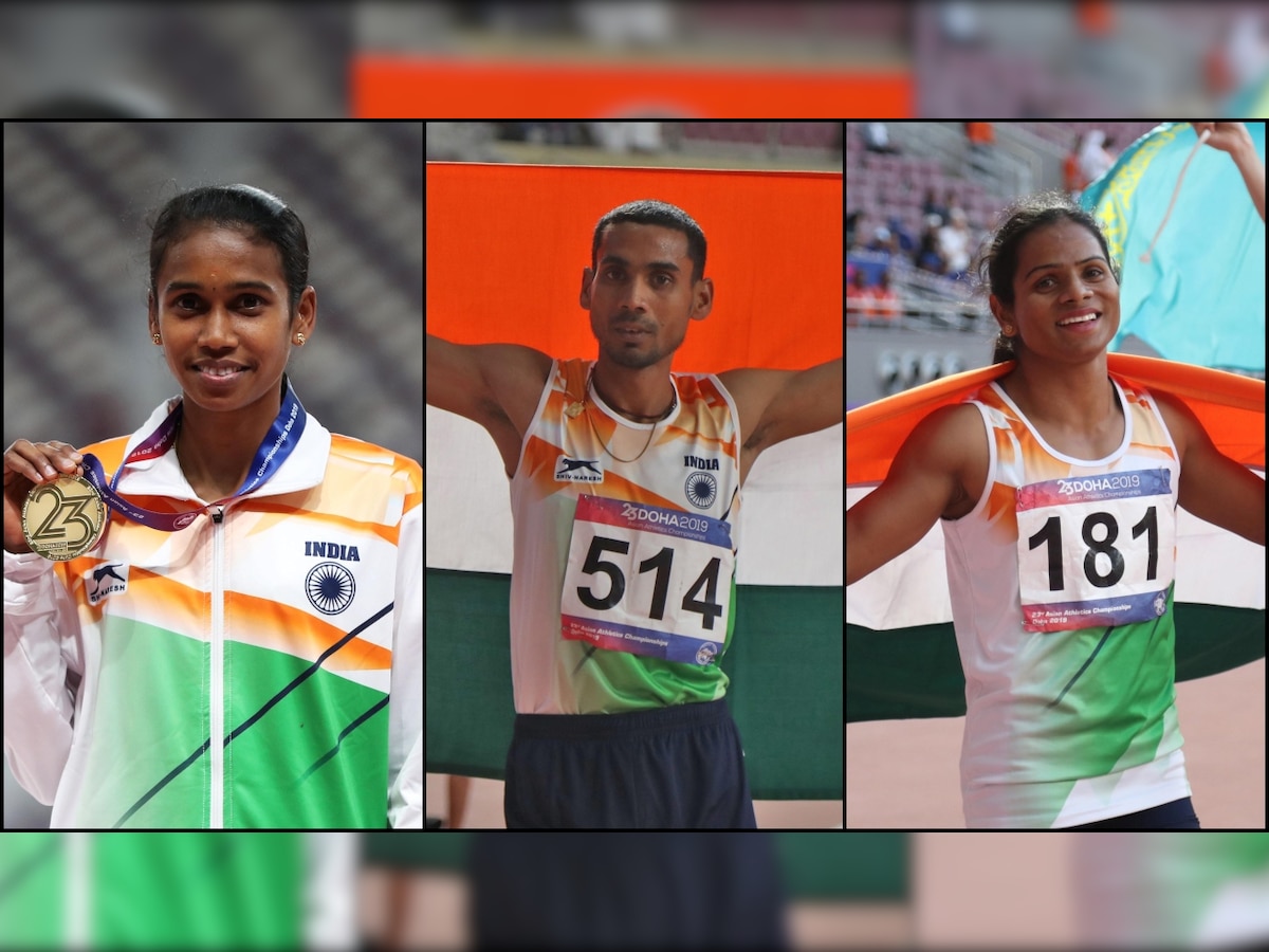 Asian Athletics Championships: PU Chitra wins gold, Ajay Kumar Saroj and Dutee Chand win silver and bronze