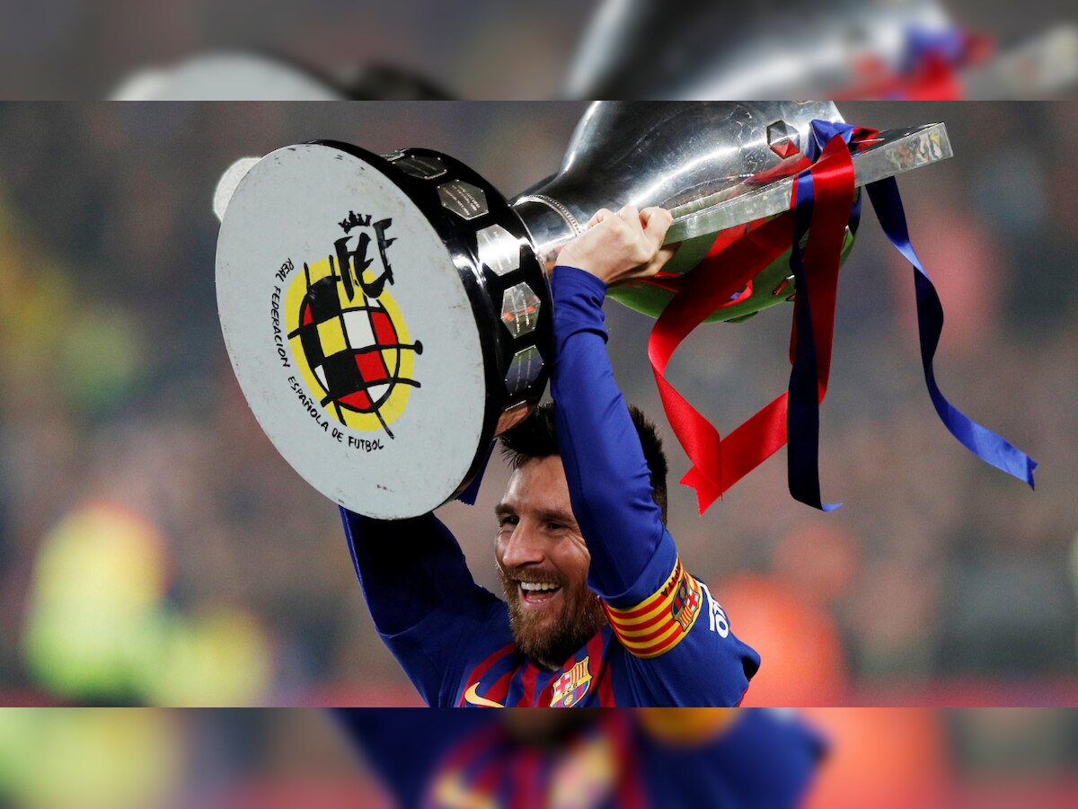 Lionel Messi scores as Barcelona win another La Liga title