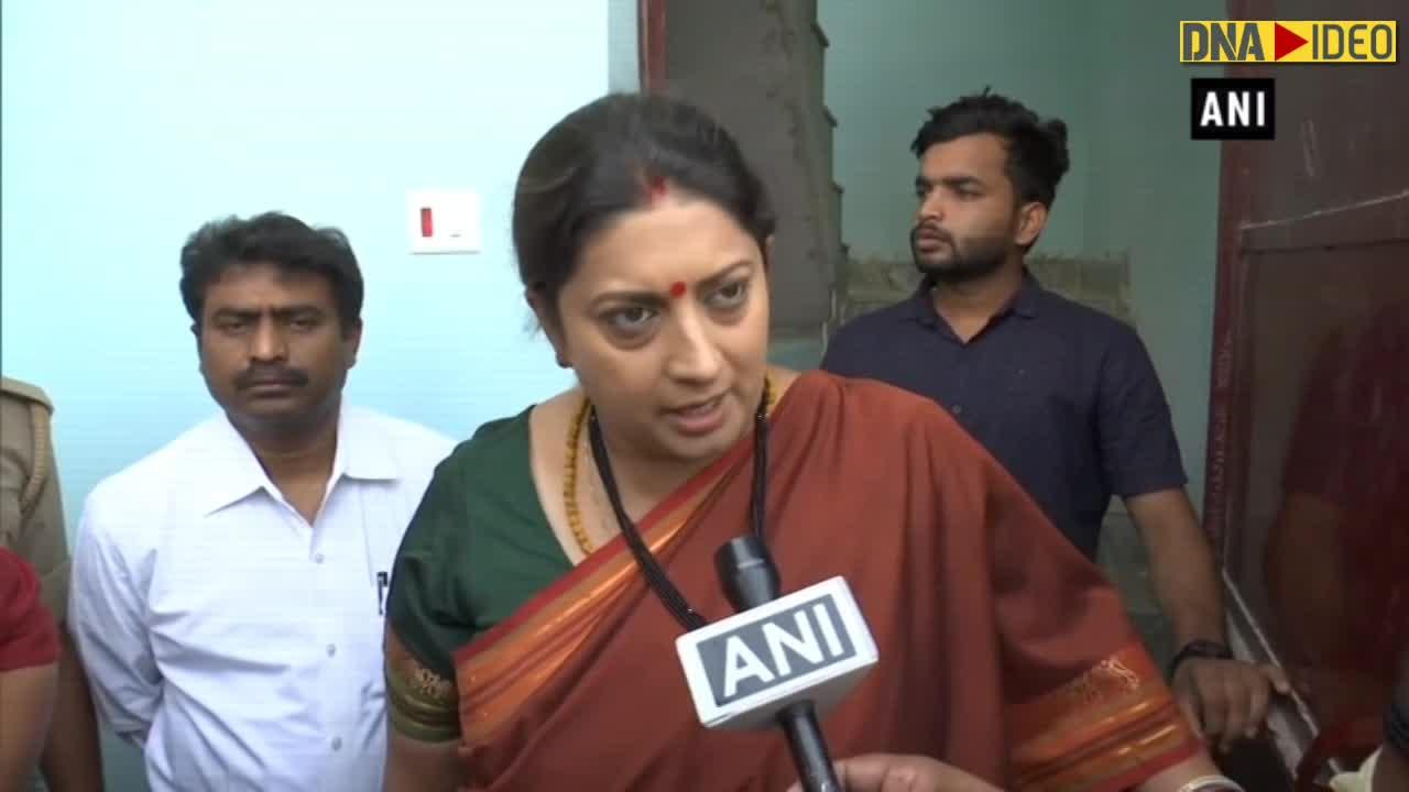 Priyanka Gandhi takes my name more than her husband: Smriti Irani