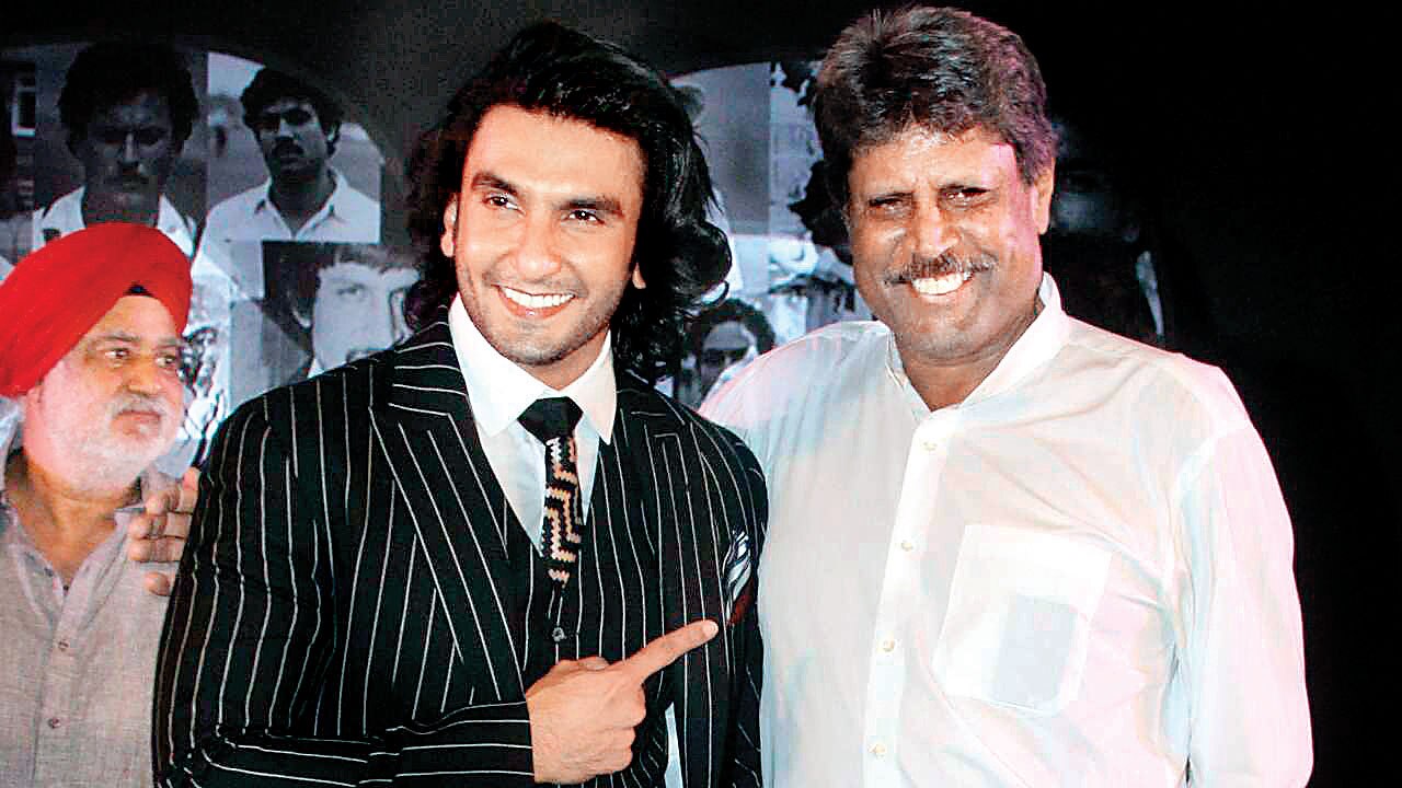 Ranveer Singh and Kapil Dev