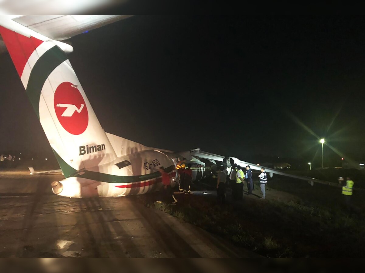 Biman Bangladesh plane skids off runway in Myanmar's Yangon, 17 injured