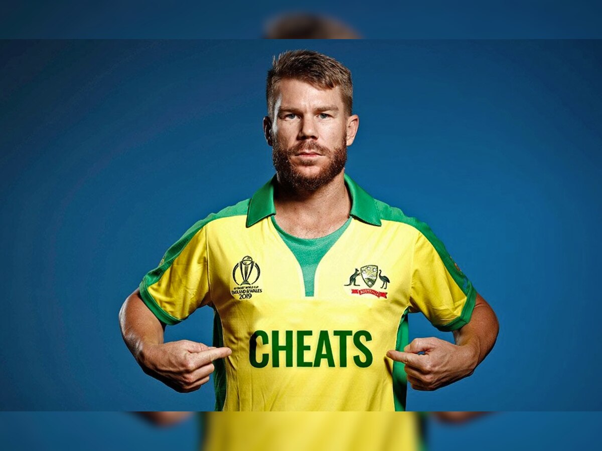 World Cup 2019: England's Barmy Army troll David Warner; replace 'Australia' with 'Cheats' on jersey