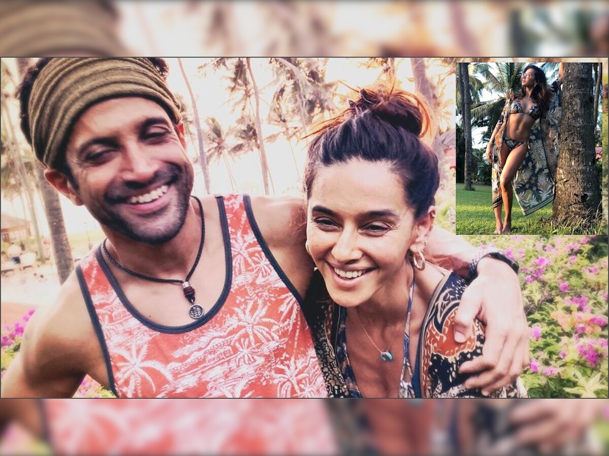 Farhan Akhtar clicked a SMOKING HOT pic of girlfriend Shibani Dandekar which is now raising temperatures this summer!