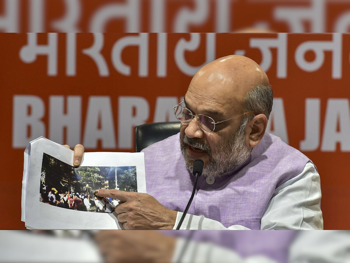 Amit Shah says BJP not behind Kolkata violence, blames TMC