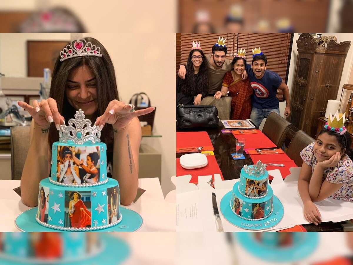 It's 25 years of 'Miss Universe' Sushmita Sen, celebrations are on in full swing with family and boyfriend Rohman Shawl