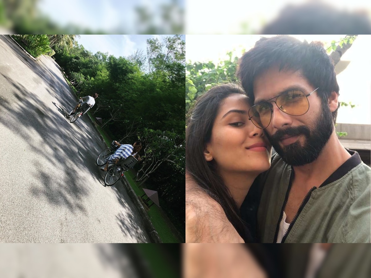 Shahid Kapoor-Mira Rajput take Misha and Zain Kapoor for a bicycle ride while holidaying in Thailand