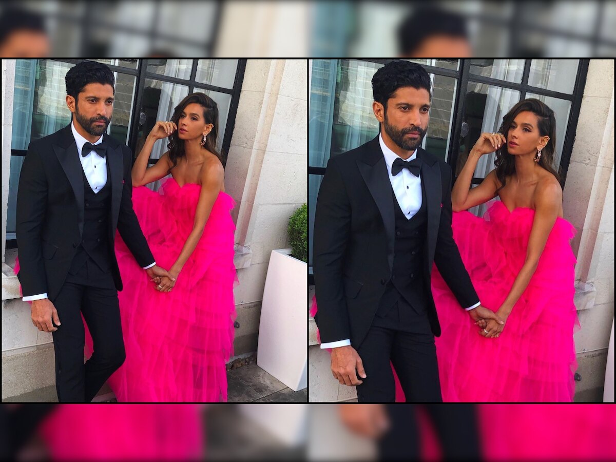 Farhan Akhtar and Shibani Dandekar show how to dress up perfectly for a cocktail evening
