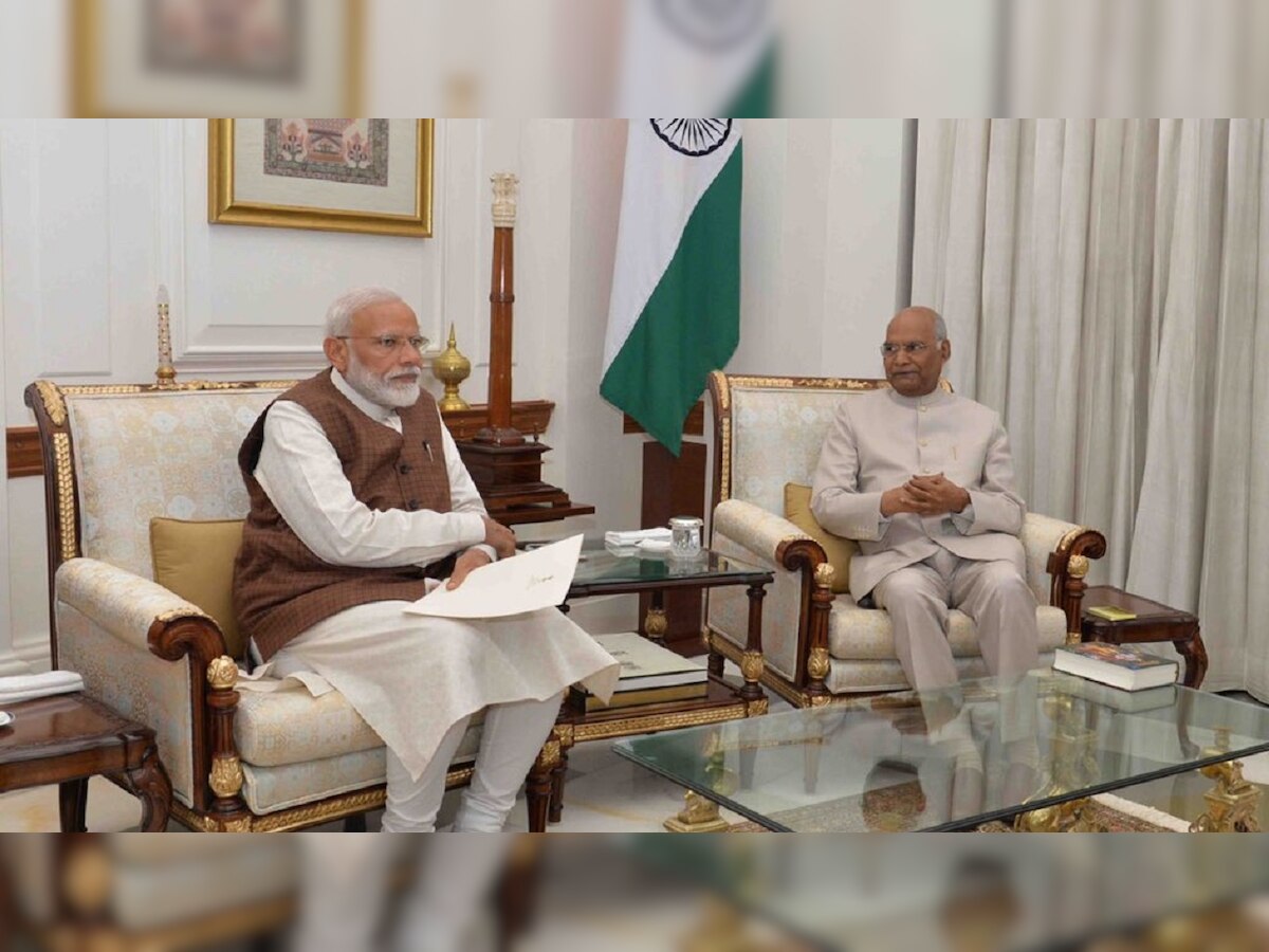 President Kovind asks Modi to decide council of ministers, date of swearing-in ceremony
