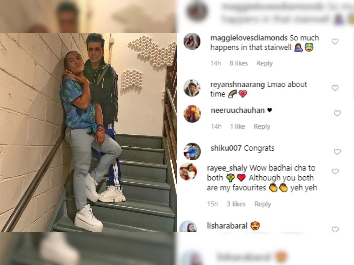 Prabal Gurung posts cozy photo with Karan Johar, his caption sparks off dating rumours