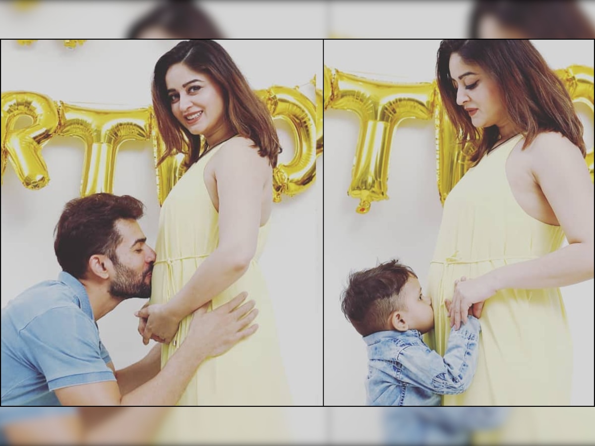 Jay Bhanushali and son share their excitement to welcome the new member to their family by kissing Mahhi Vij's baby bump