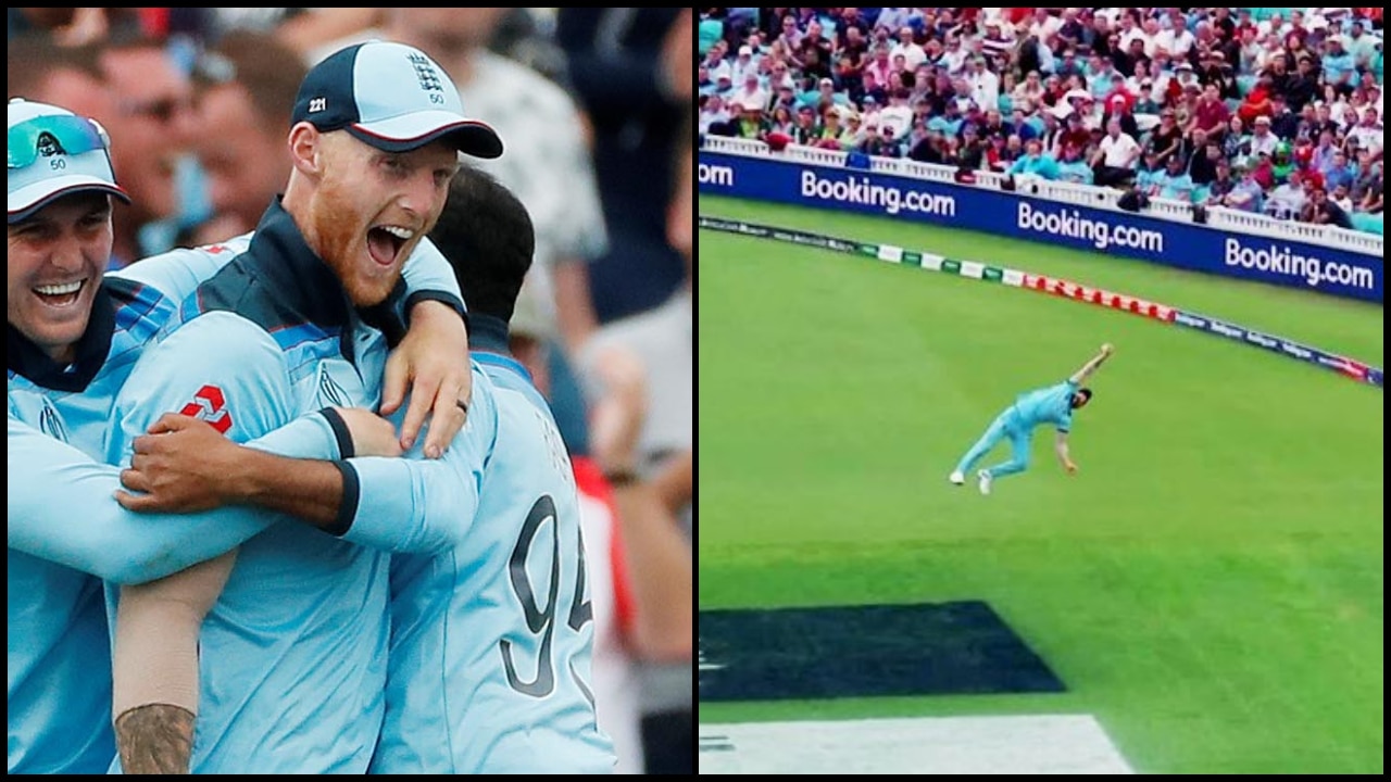 Ben Stokes Catch Video England Vs South Africa World Cup 2019 Watch Stokes One Handed 1910