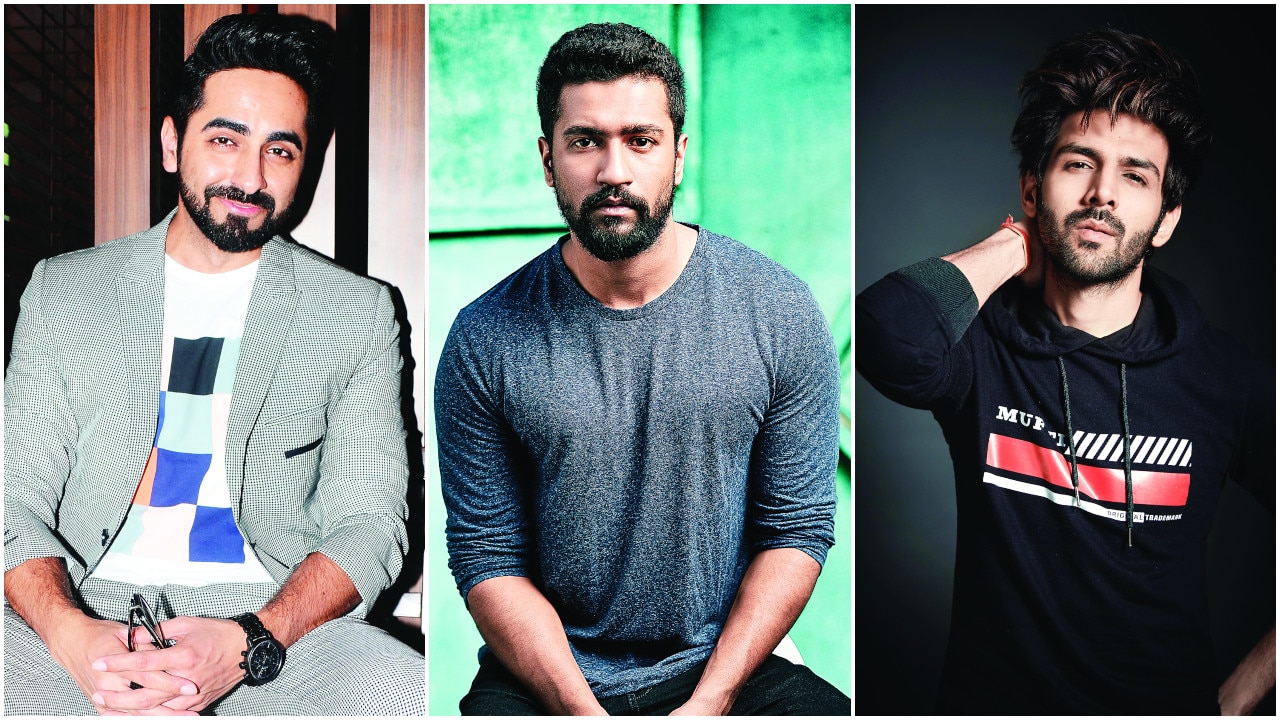 (From L-R) Ayushmann Khurrana, Vicky Kaushal and Kartik Aaryan